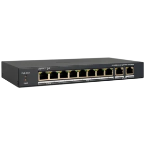 Switch de 10 portas com 8 portas PoE