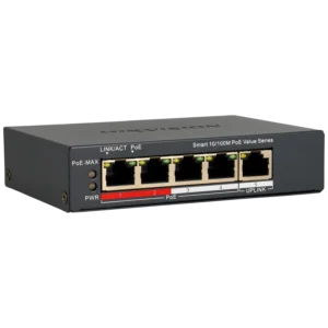 Switch cloud de 5 portas com 4 portas PoE