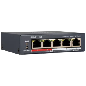 Switch cloud de 5 portas com 4 portas PoE