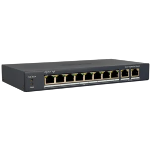 Switch cloud de 10 portas com 8 portas PoE