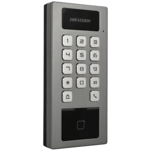 Controlo de acesso interior/exterior com teclado/cartão MIFARE 13,56MHz