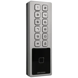 Controlo de acesso interior/exterior com teclado/cartão MIFARE