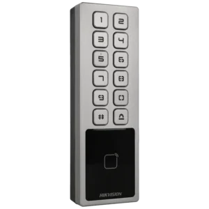 Controlo de acesso interior/exterior com teclado/cartão MIFARE