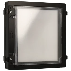 Estação exterior modular para videoporteiro IP com painel informativo