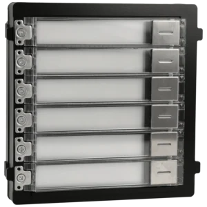 Estação exterior modular para videoporteiro IP com 6 botões