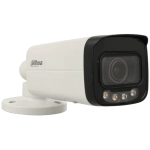 Câmara bullet IP de 4 Mpx e óptica varifocal motorizada (zoom)