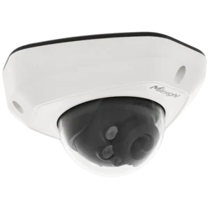 Câmara minidomo IP de 5 Mpx e óptica fixa
