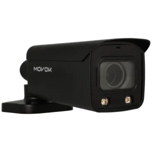 Câmara bullet IP de 4 Mpx e óptica varifocal motorizada (zoom)