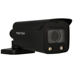 Câmara bullet IP de 8 Mpx e óptica varifocal motorizada (zoom)