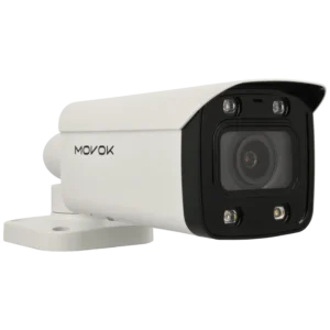 Câmara bullet IP de 8 Mpx e óptica varifocal motorizada (zoom)