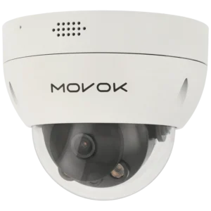 Câmara minidomo IP de 8 Mpx e óptica fixa