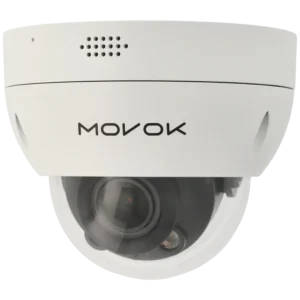 Câmara minidomo IP de 8 Mpx e óptica varifocal motorizada (zoom)
