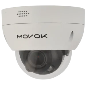 Câmara minidomo IP de 8 Mpx e óptica varifocal motorizada (zoom)