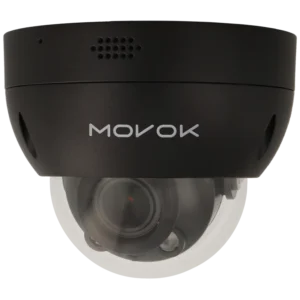 Câmara minidomo IP de 8 Mpx e óptica varifocal motorizada (zoom)