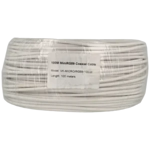 Cabo coaxial micro RG59 de 100 m