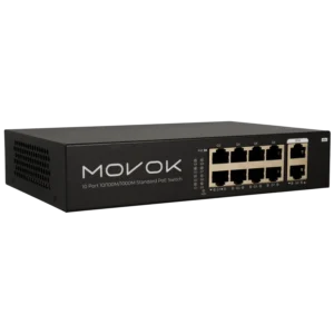 Switch de 10 portas com 8 portas PoE