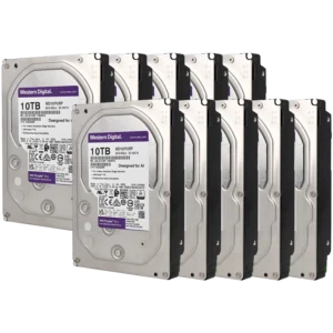Pack de 10 discos rígidos WD Purple de 10 TB