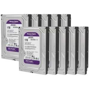 Pack de 10 discos rígidos WD Purple de 1 TB