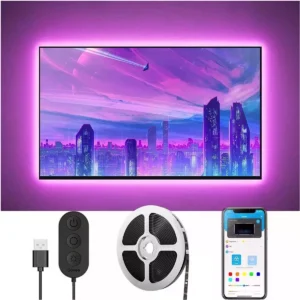 Govee H6178 - Fita LED RGB BackLight para TV (46-60'') USB 10W c/ Bluetooth - 3m