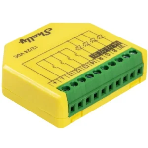 Shelly Plus RGBW PM - Módulo controlador inteligente Wifi para fitas RGBW 12/24V DC c/ medição de energia