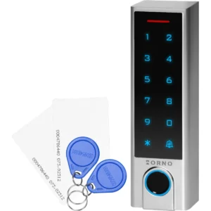 Orno OR-ZS-830 - Leitor de controlo de acesso c/ PIN + leitor biométrico + RFID 125kHz (compatível c/ Tuya) - IP68