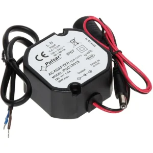 Fonte de alimentação compacta p/ caixas de embutir 12VDC 1.5A 18W IP67
