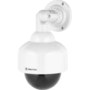 Câmara de vigilância Dummy fictícia tipo Dome com LED (2xAA)