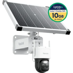Reolink G790 (TrackMix LTE Plus 2) - Câmara IP (4G LTE) Pan/Tilt 2K Lente Dupla c/ Bateria, IR 30m, PIR, IA e Painel Solar 30W - IP65