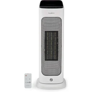 Nedis HTFA20WTW - Radiador cerâmico oscilante 1400/2000W (20m²) inteligente WiFi - compatível c/ Tuya
