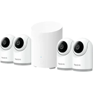 Reolink Kit Indoor - Kit de videovigilância c/ 4 câmaras IP (Wi-Fi) E321 p/ interior + Hub 1 Lite