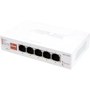 Asus QG-U1050 - Switch 5 portas Multi-Gigabit (até 2.5Gbps) para desktop