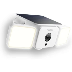 Reolink Floodlight Series F310B (Solar Floodlight Cam) - Câmara IP (Wi-Fi) 2K 4MP 2.3mm IR 10m c/ holofotes, PIR, bateria e painel solar - IP66