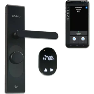 LOQED Touch Smart Lock - Black Edition - Fechadura Inteligente sem fios - compatível com Shelly