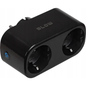 Blow 72-078# - Tomada dupla inteligente controlada por WiFi TUYA - 16A 3600W - preto