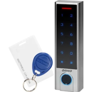 Orno OR-ZS-826 - Leitor de controlo de acesso com PIN + RFID 125kHz + impressão digital + Bluetooth (compatível com Tuya) IP68