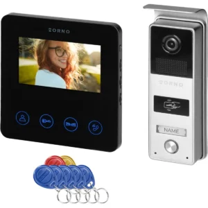 Orno OR-VID-MB-1083/B - Kit videoporteiro 4 fios c/ ecrã 4.3'' - IP65