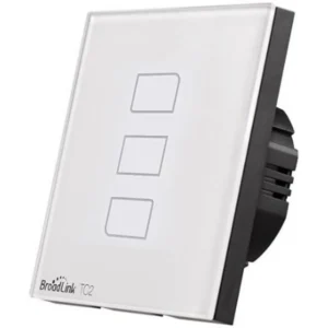 BroadLink TC2-3EU - Interruptor triplo Smart RF 433Mhz touch em vidro de encastrar