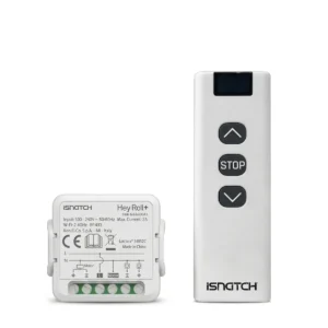 iSnatch HeyRoll+ - Controlador de persianas/estores sem fios (RF 433MHz / Wi-Fi 2.4 Ghz) 720W c/ telecomando