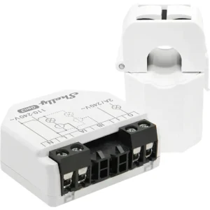 Shelly EM Gen3 + 50A CT - Módulo medidor de consumo duplo para automação WiFi + TI de 50A