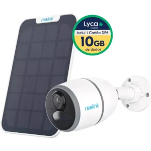 Reolink Go Series G330 Solar (Go Plus) - Câmara IP (4G LTE) Bullet 2K 4MP 2.8mm IR 10m c/ Bateria, PIR, IA e Painel Solar - IP65