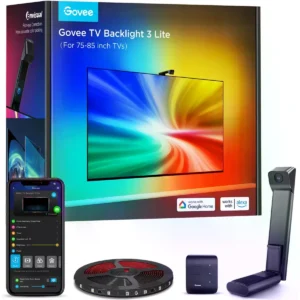 Govee H6099 - Luz de fundo inteligente para TV (78-85'') RGBIC+W c/ câmara de captura de cores