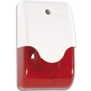 Sirene 110dB com luz LED estroboscópica vermelha