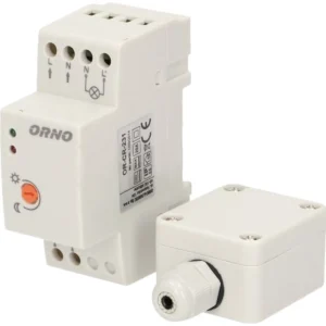 Orno OR-CR-231 - Sensor crepuscular com sonda externa para calha DIN 230VAC 3000W