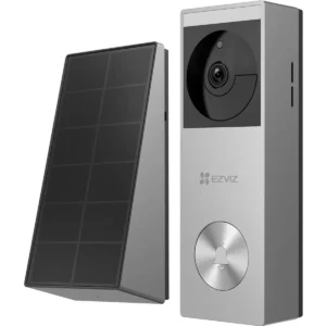 Ezviz HP3 PRO - Kit de Videoporteiro inteligente WiFi 2K 3MP a bateria + painel solar