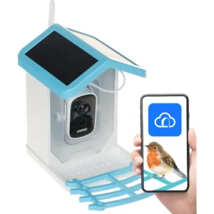BC-TYQ40 - Alimentador de pássaros inteligente WiFi Solar c/ câmara 4Mpx 130º + Áudio