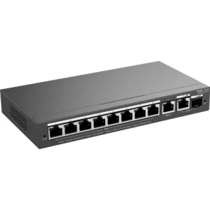 Reyee RG-ES210GS-P - Switch 10P (8 PoE + 2 Uplink c/ SFP Combo) Gigabit Gerenciável 120W