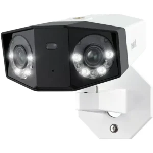 Reolink Duo Series P730 (Duo 2 PoE) - Câmara IP (Ethernet c/ PoE) 4K 8MP Visão Panorâmica 180° (2 Lentes) IR 30m e LEDs - IP67