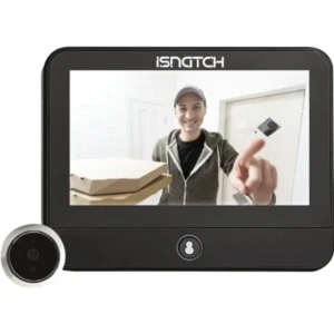 iSnatch HeyDoor - Videoporteiro inteligente WiFi (olho mágico) 2K c/ IR sensor movimento e display IPS 4.3"