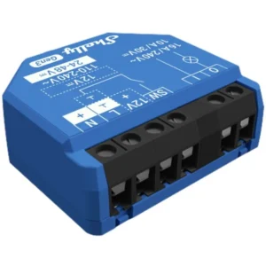 Shelly 1 Gen3 - Módulo interruptor para automação WiFi 110/240VAC 12VDC 24-48VDC - 16A