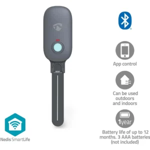 Nedis WIFIWP10GY - Medidor de temperatura e humidade do solo Bluetooth (compatível c/ Tuya)